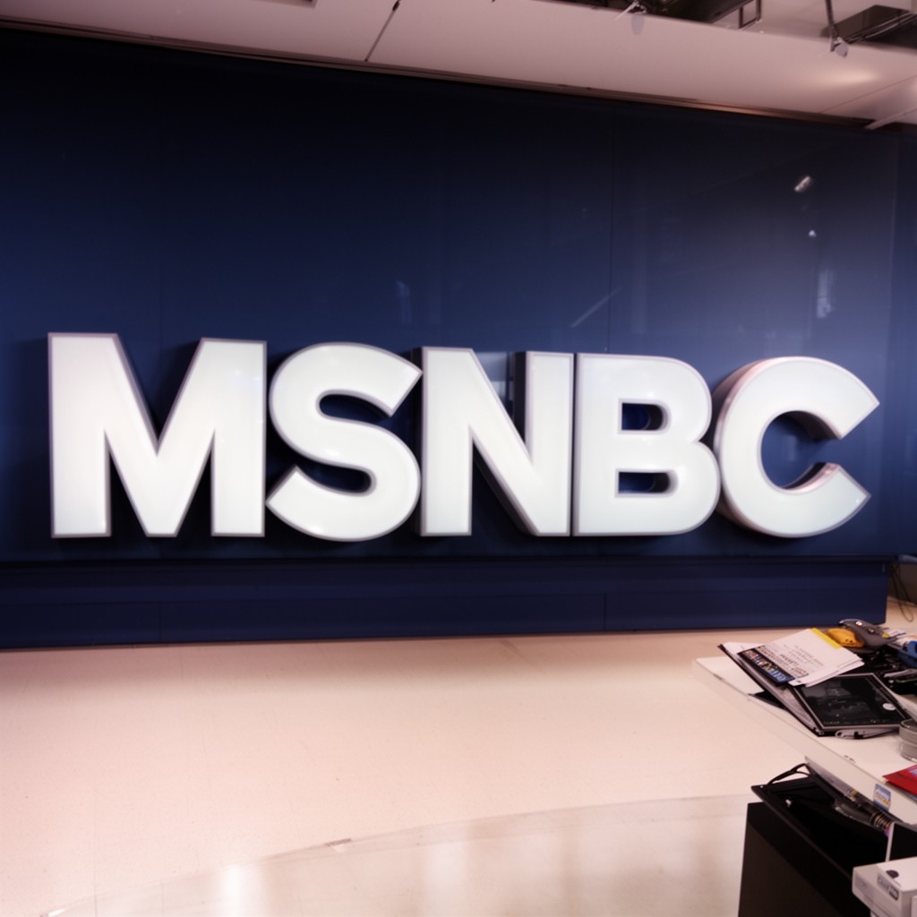 AI-generated illustration of MSNBC