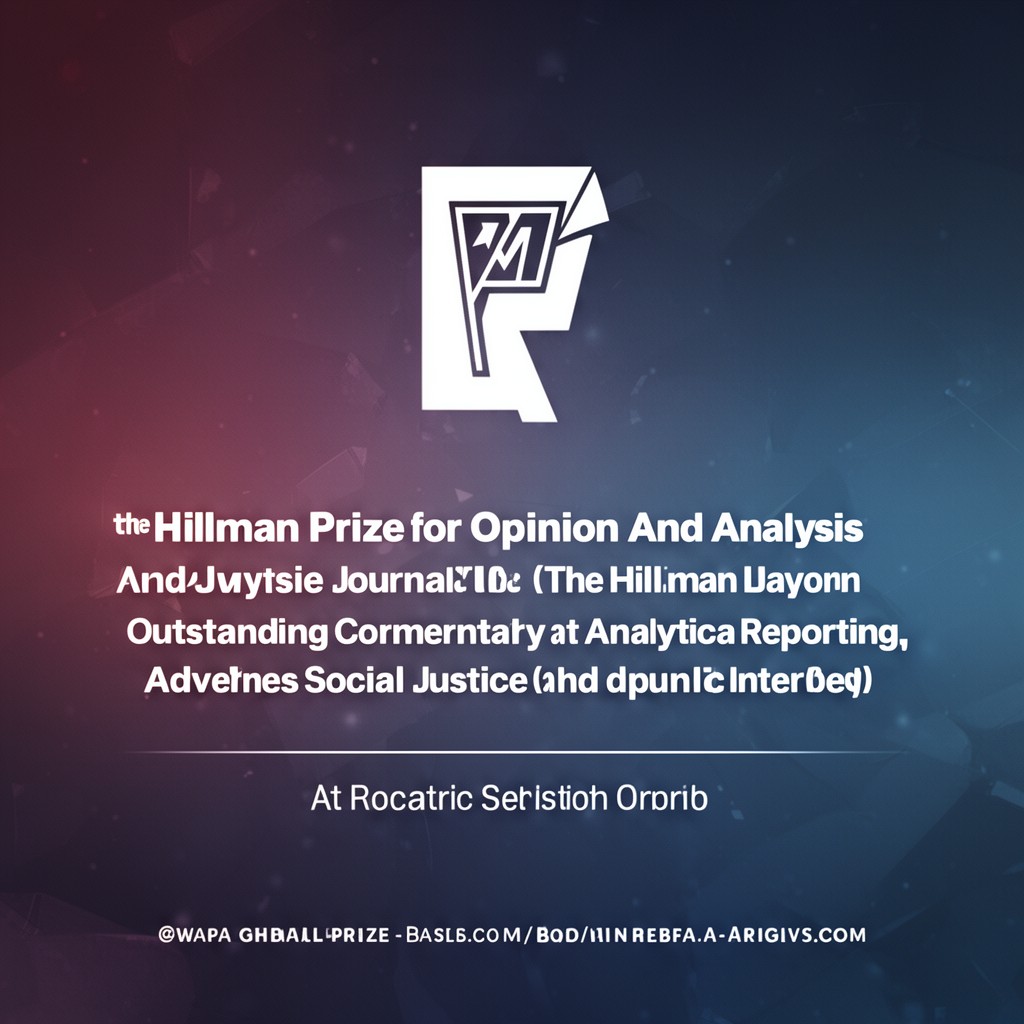 AI-generated illustration of Hillman Prize for Opinion and Analysis Journalism