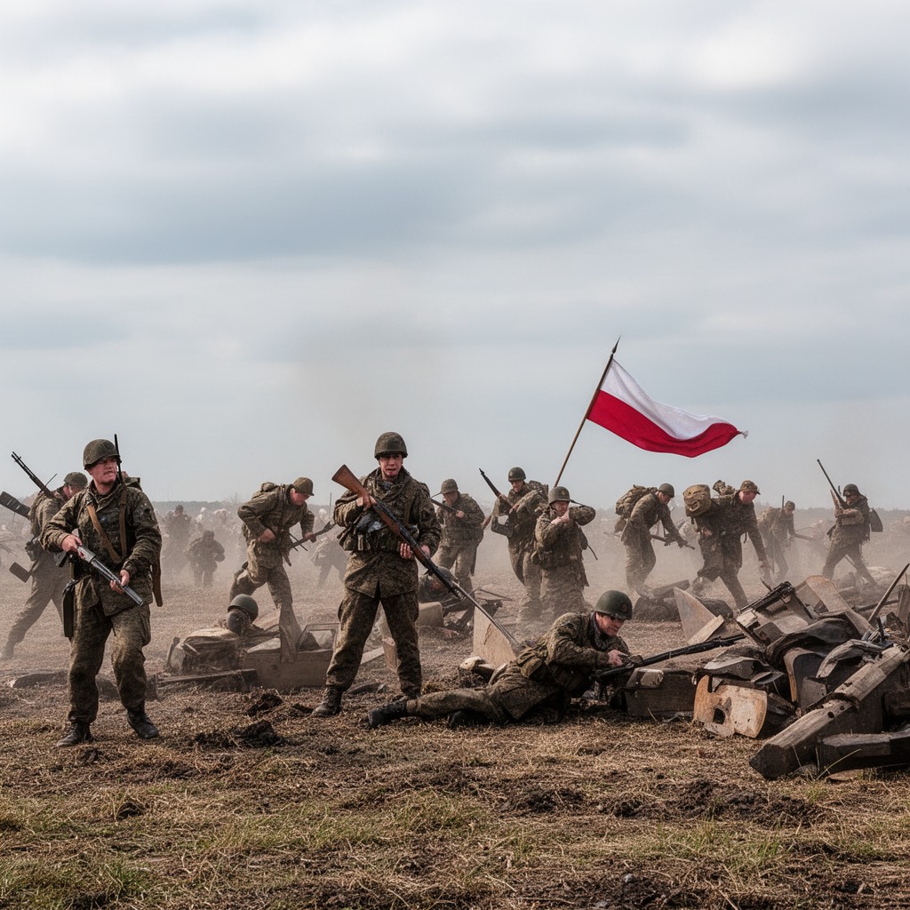 AI-generated illustration of Polish Army