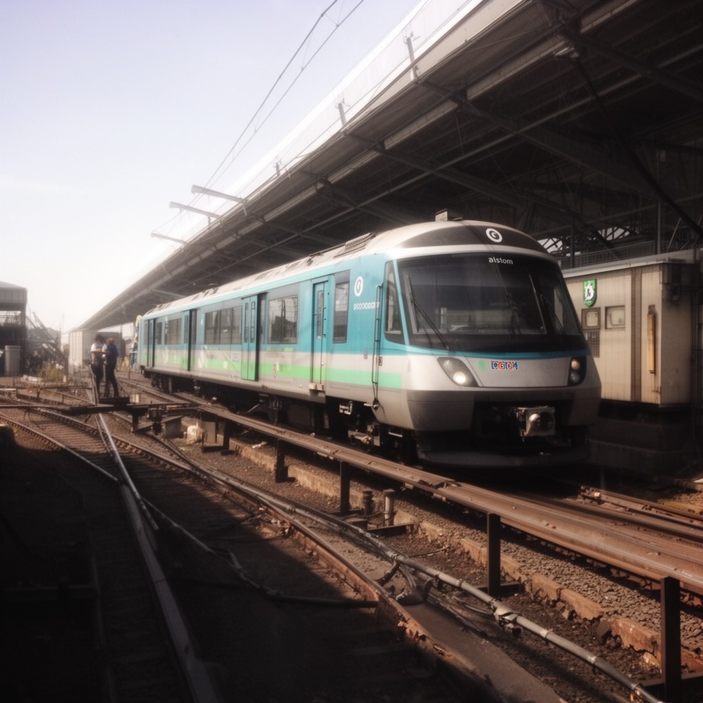 AI-generated illustration of Alstom (formerly Bombardier Transportation)