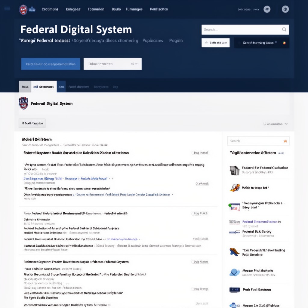 AI-generated illustration of Federal Digital System