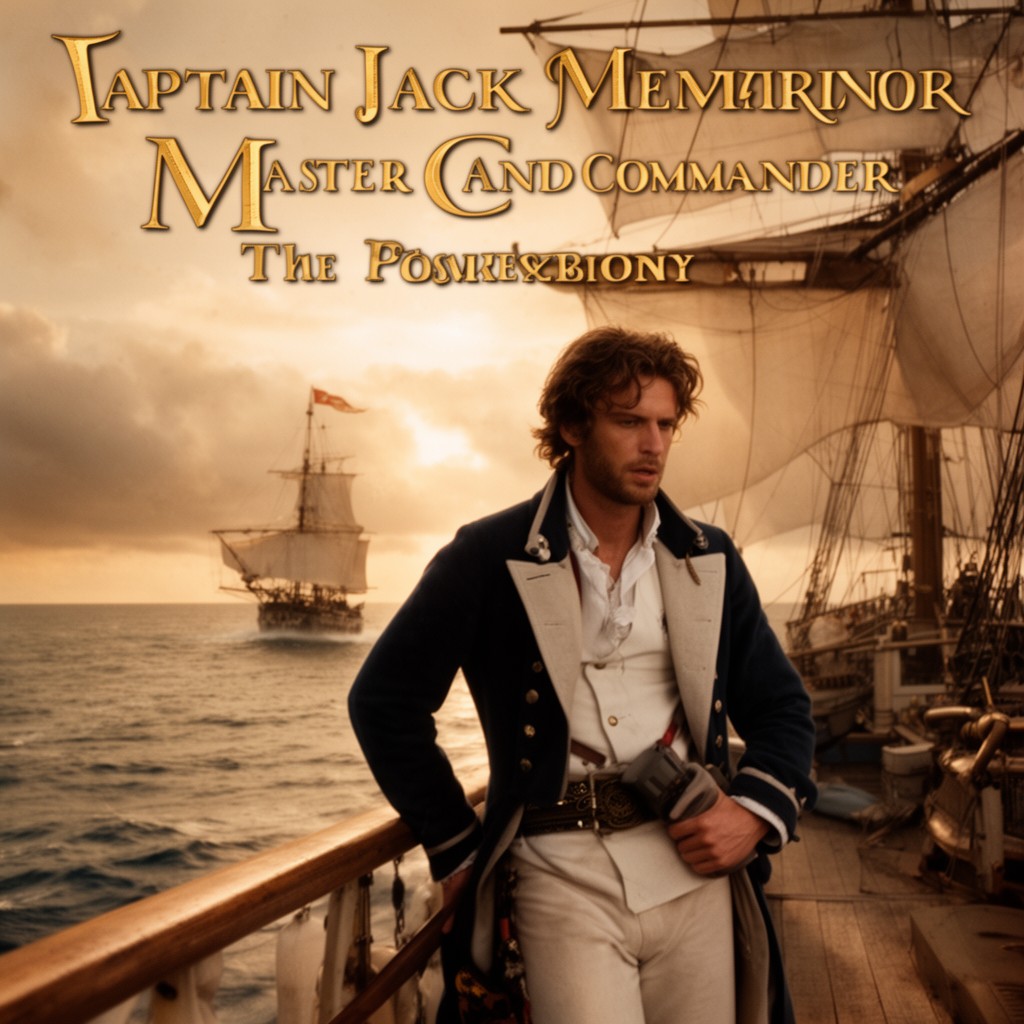 AI-generated illustration of Captain Jack Aubrey in Master and Commander: The Far Side of the World
