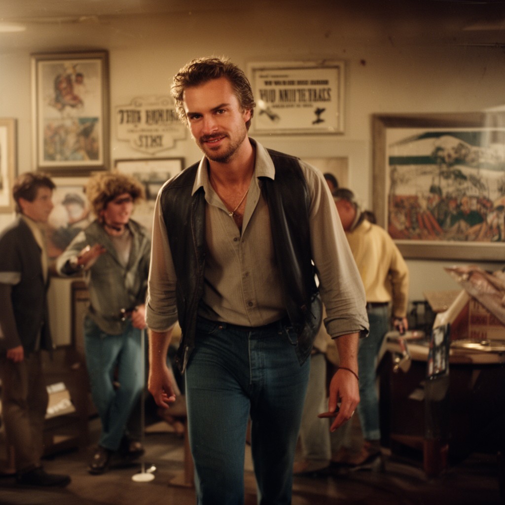 AI-generated illustration of Jackson Healy in The Nice Guys