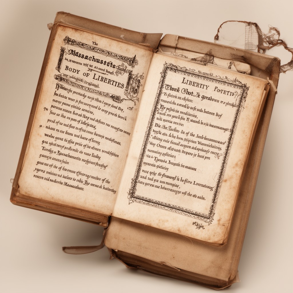 AI-generated illustration of Massachusetts Body of Liberties