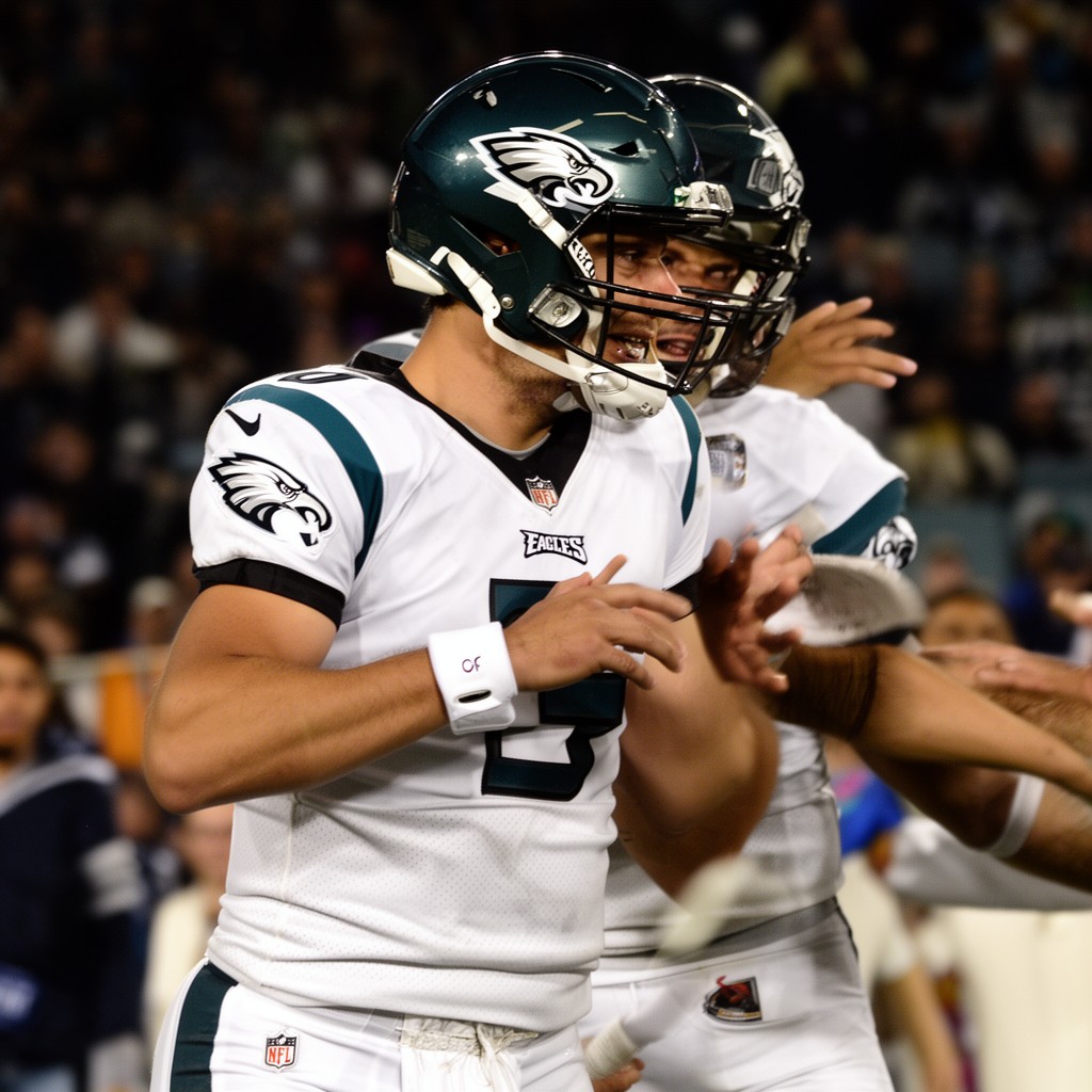 AI-generated illustration of Nick Foles