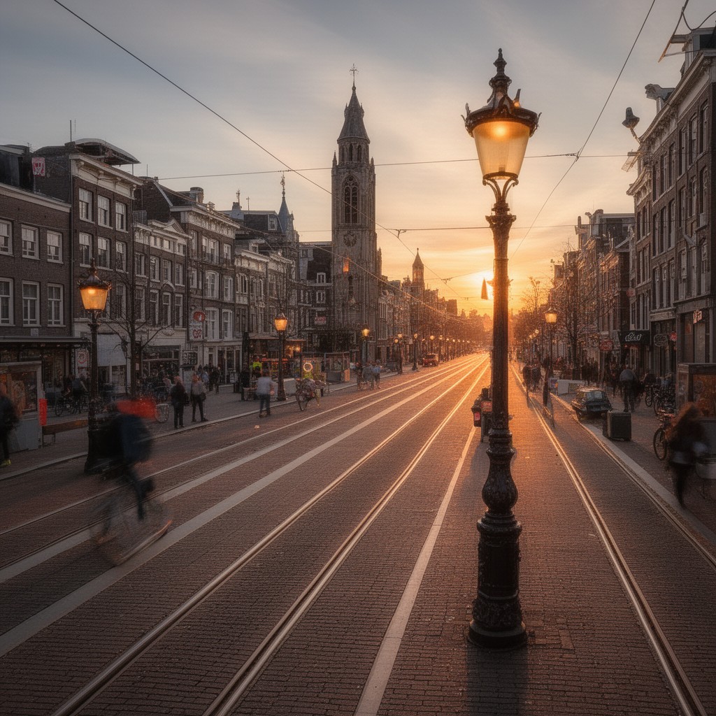 AI-generated illustration of Vijzelstraat