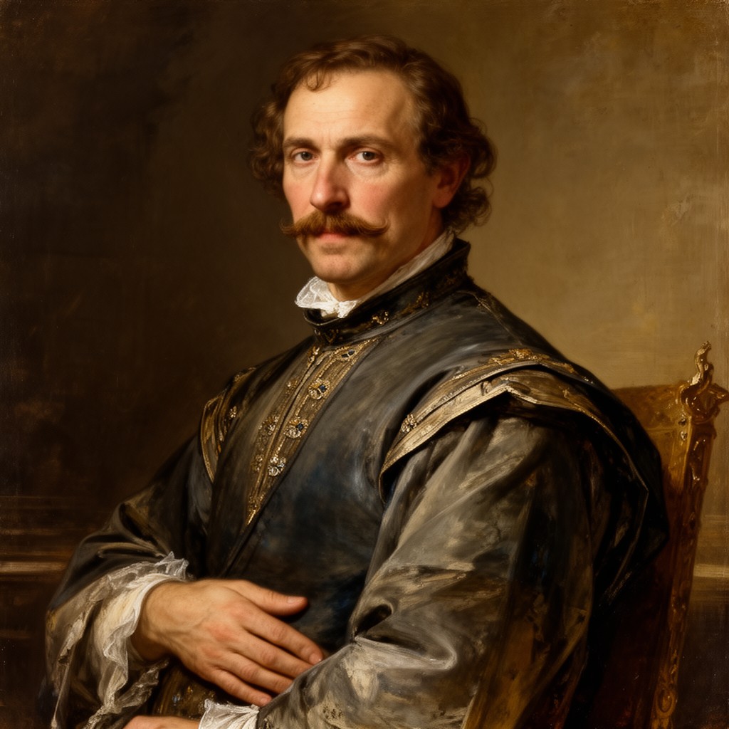 AI-generated illustration of Diego Velázquez