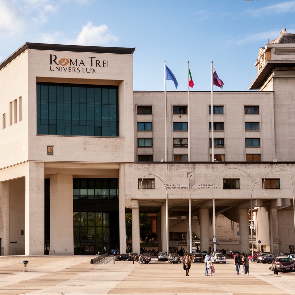AI-generated illustration of Roma Tre University