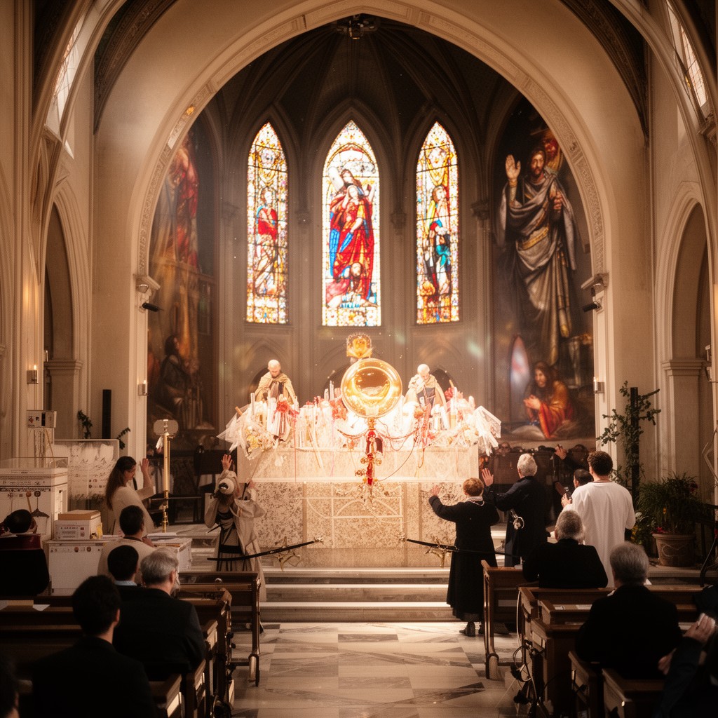 AI-generated illustration of Solemnity of the Most Holy Body and Blood of Christ