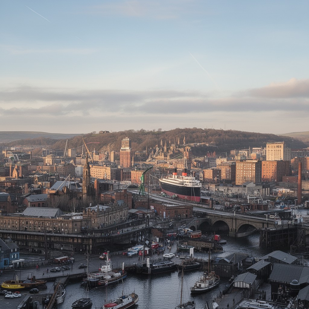AI-generated illustration of Belfast