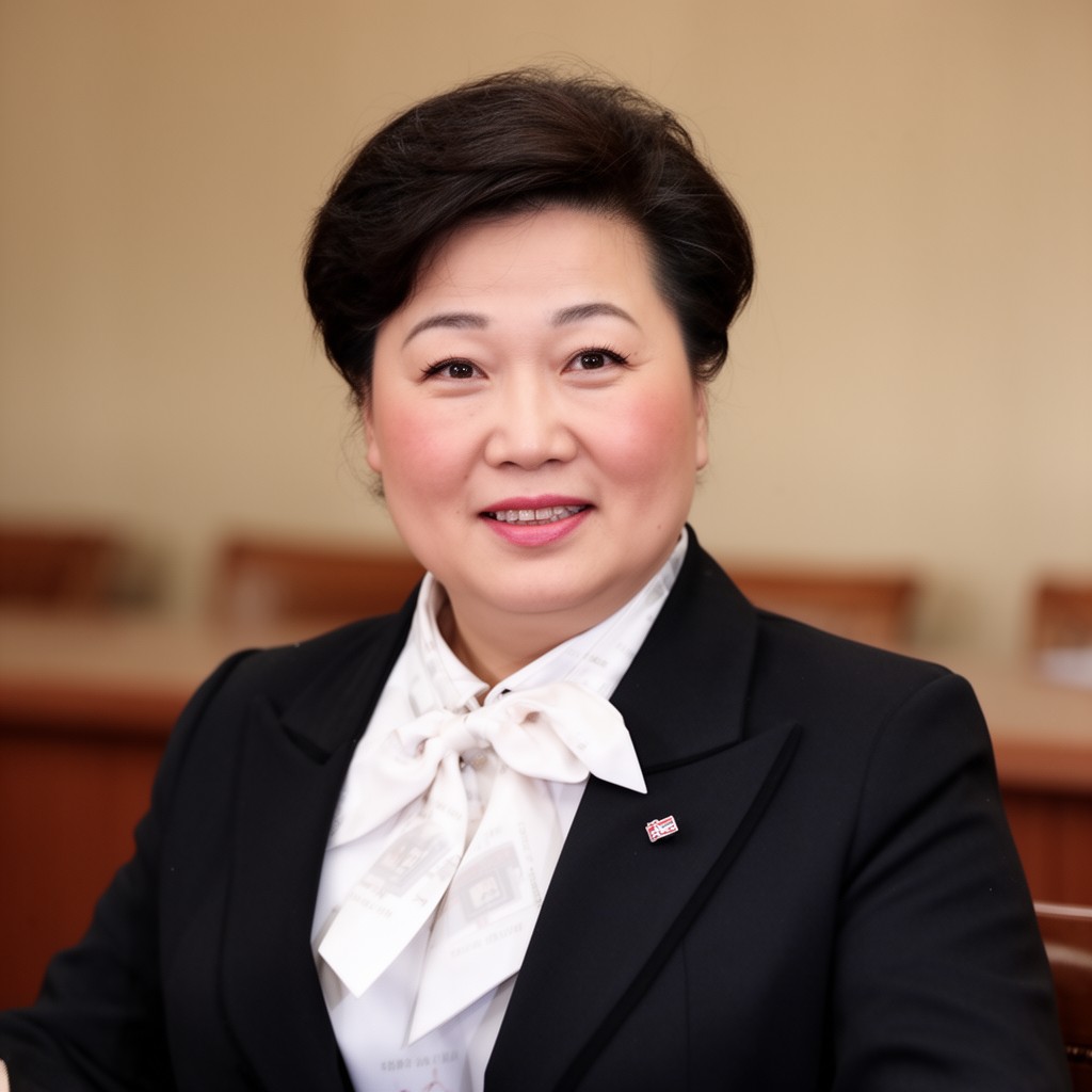AI-generated illustration of Kim Kyong-hui