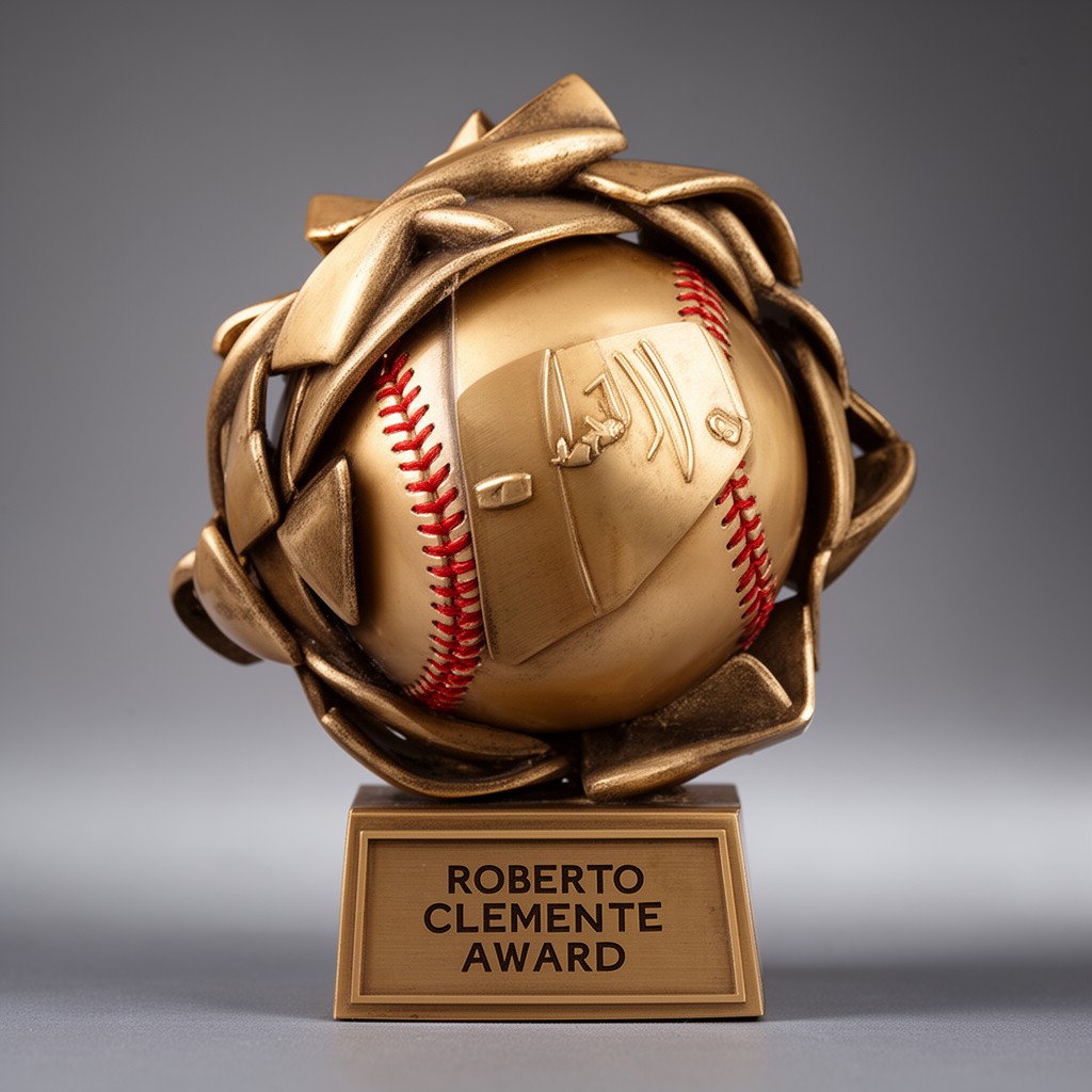 AI-generated illustration of Roberto Clemente Award