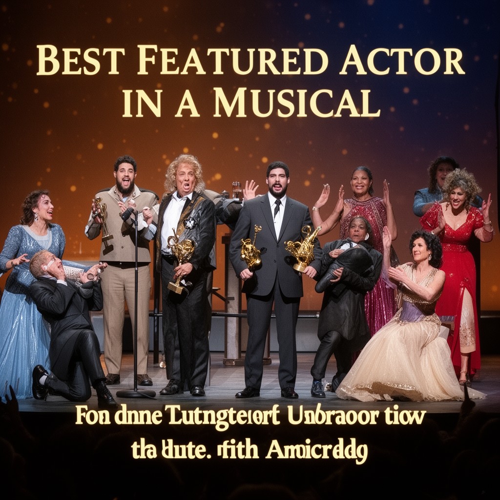 AI-generated illustration of Best Featured Actor in a Musical