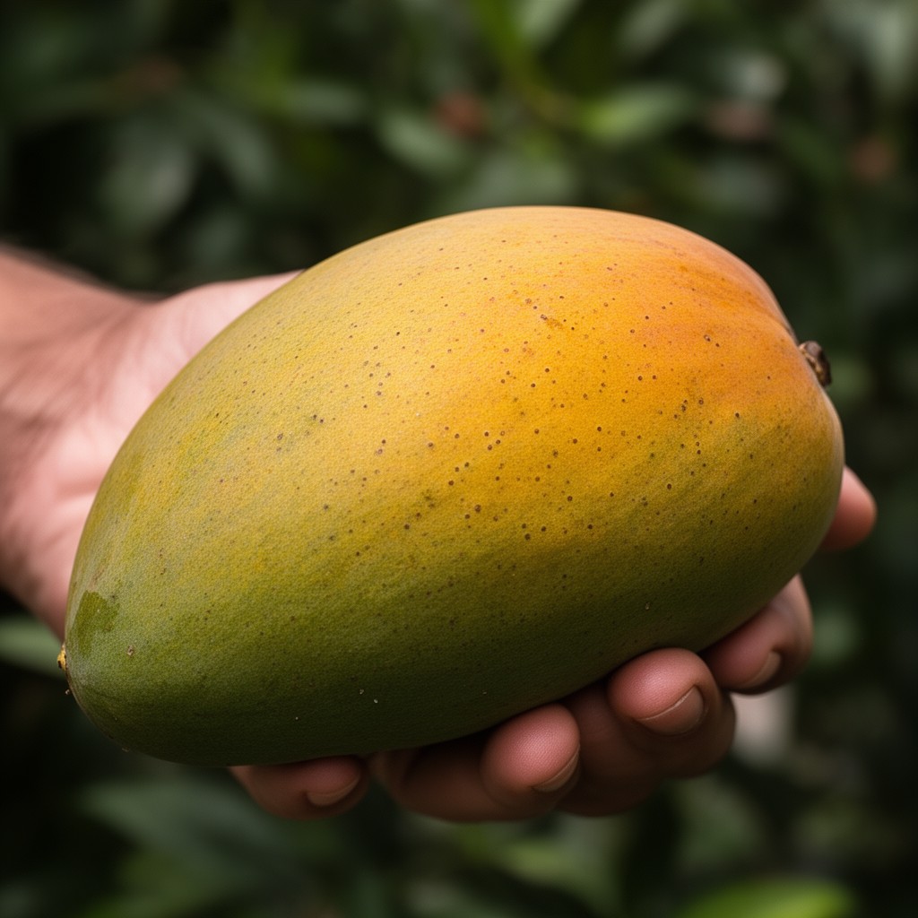 AI-generated illustration of Haden mango