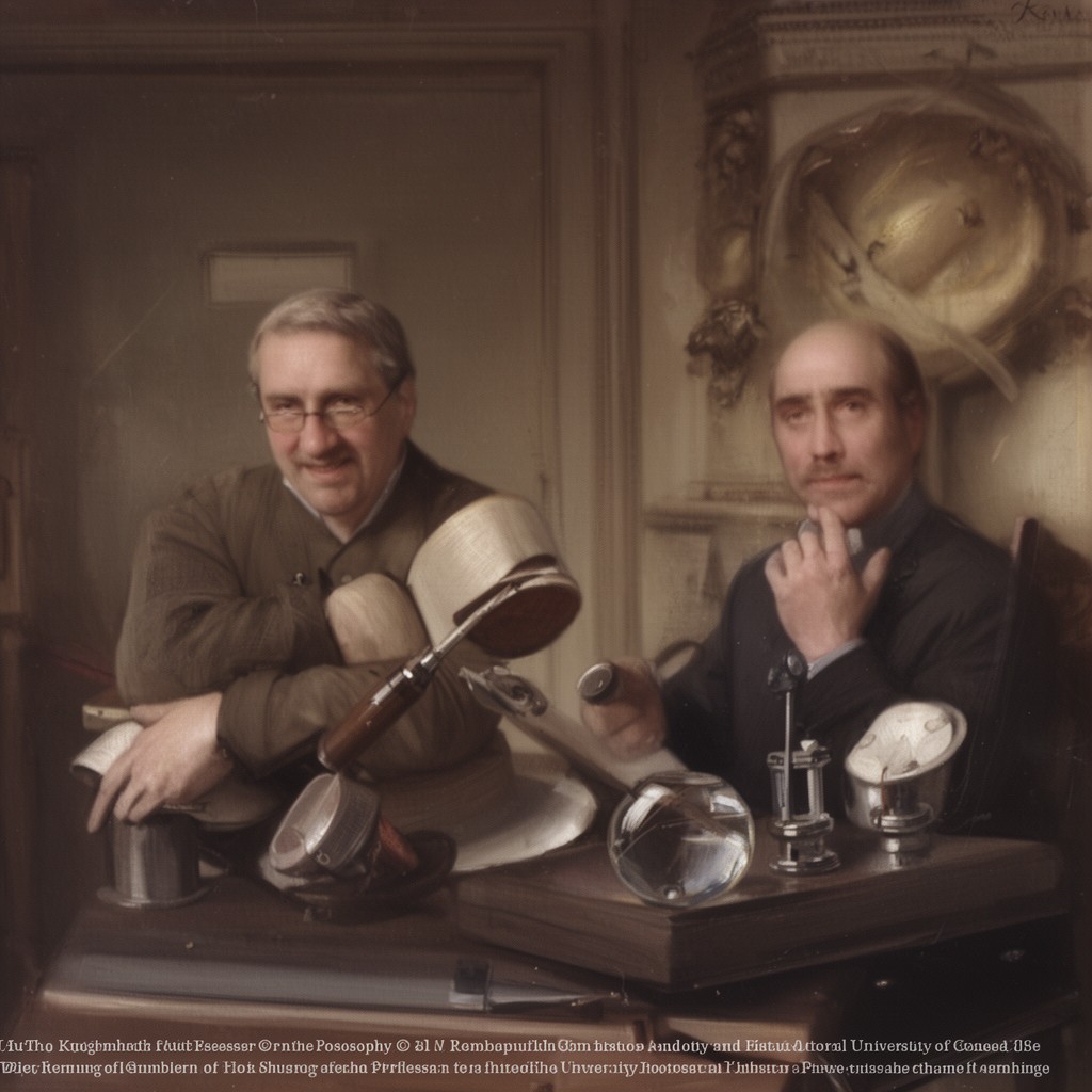 AI-generated illustration of Knightbridge Professor of Moral Philosophy at the University of Cambridge