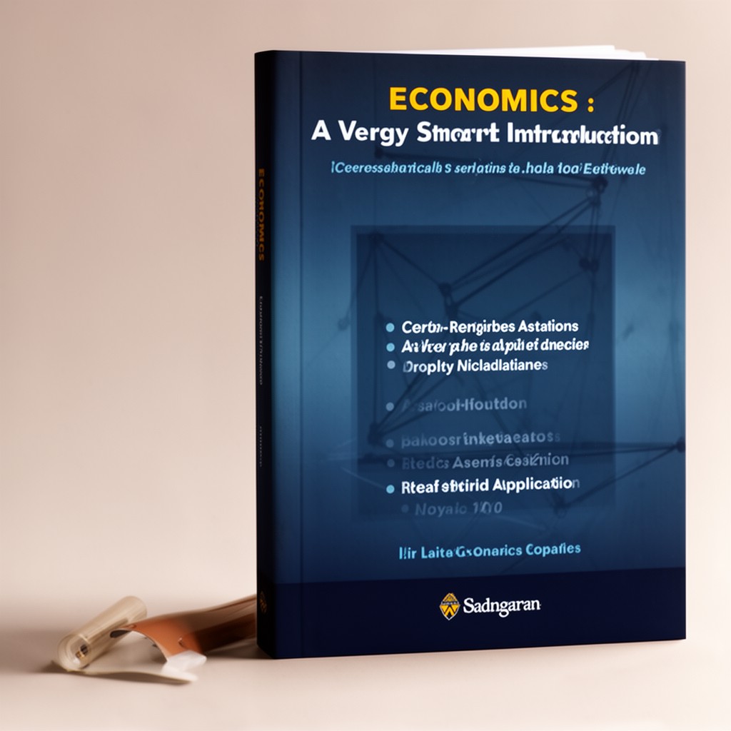 AI-generated illustration of Economics: A Very Short Introduction