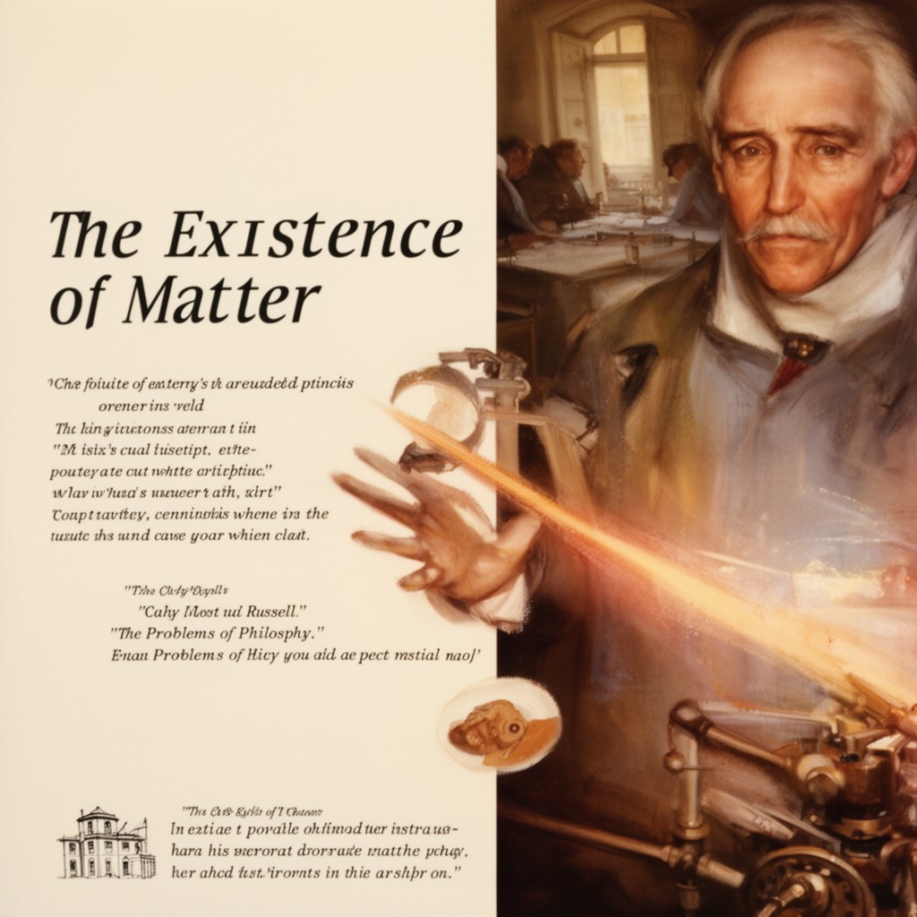 AI-generated illustration of chapter "The Existence of Matter"