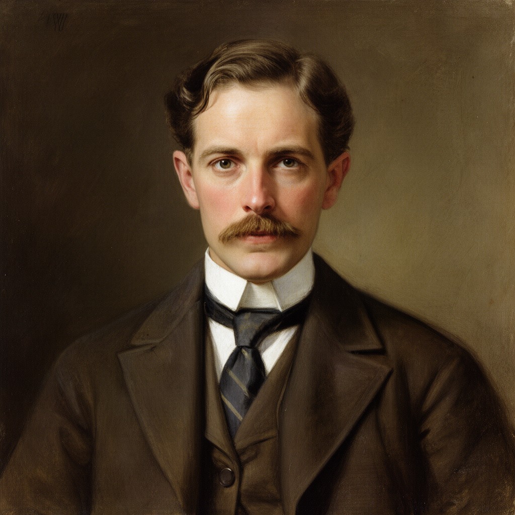 AI-generated illustration of Lytton Strachey