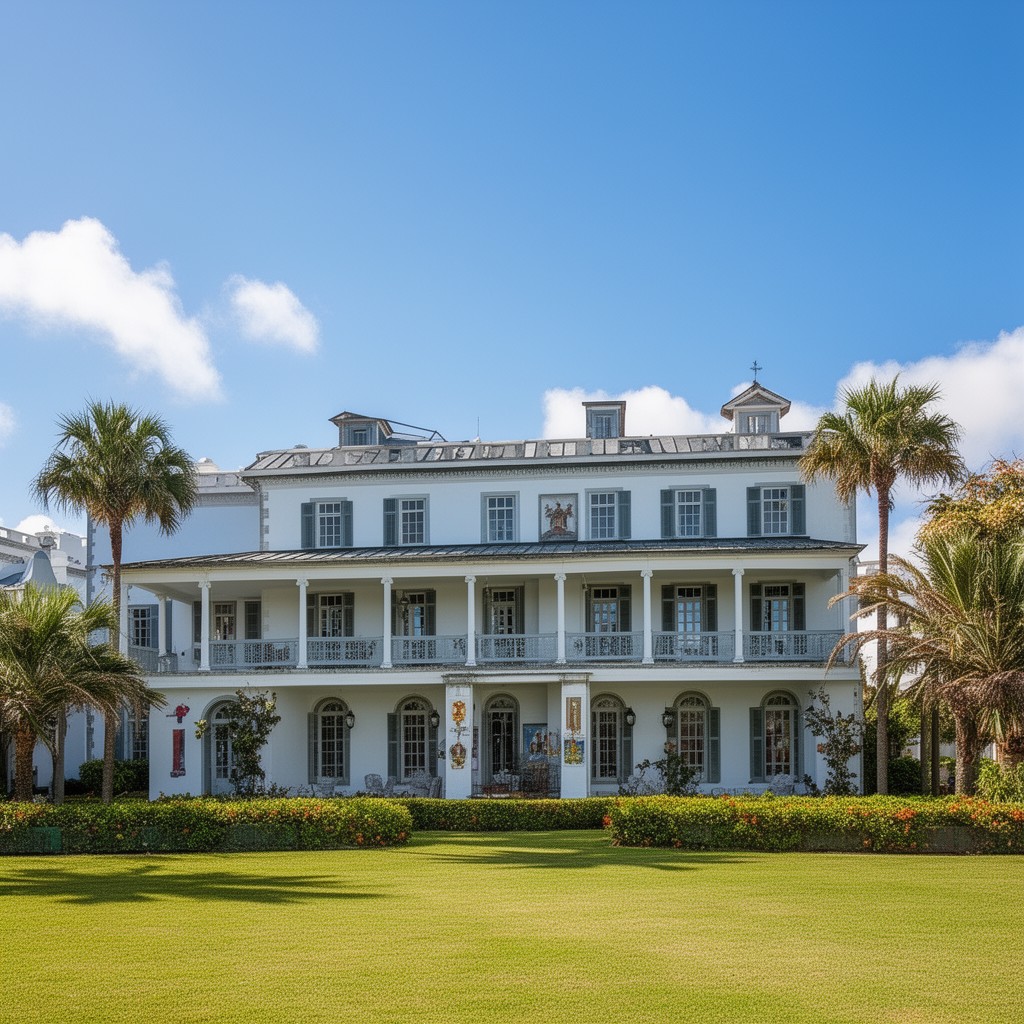 AI-generated illustration of Government House, Bermuda