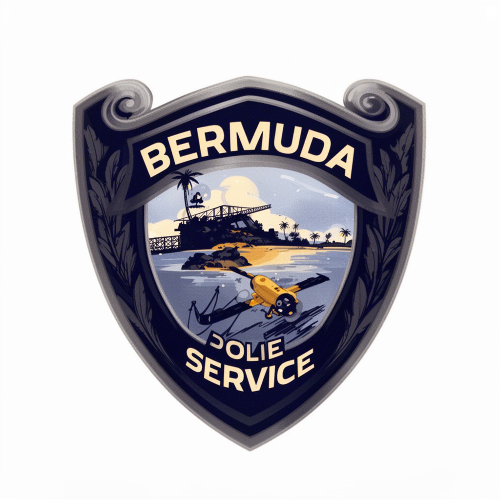 AI-generated illustration of Bermuda Police Service
