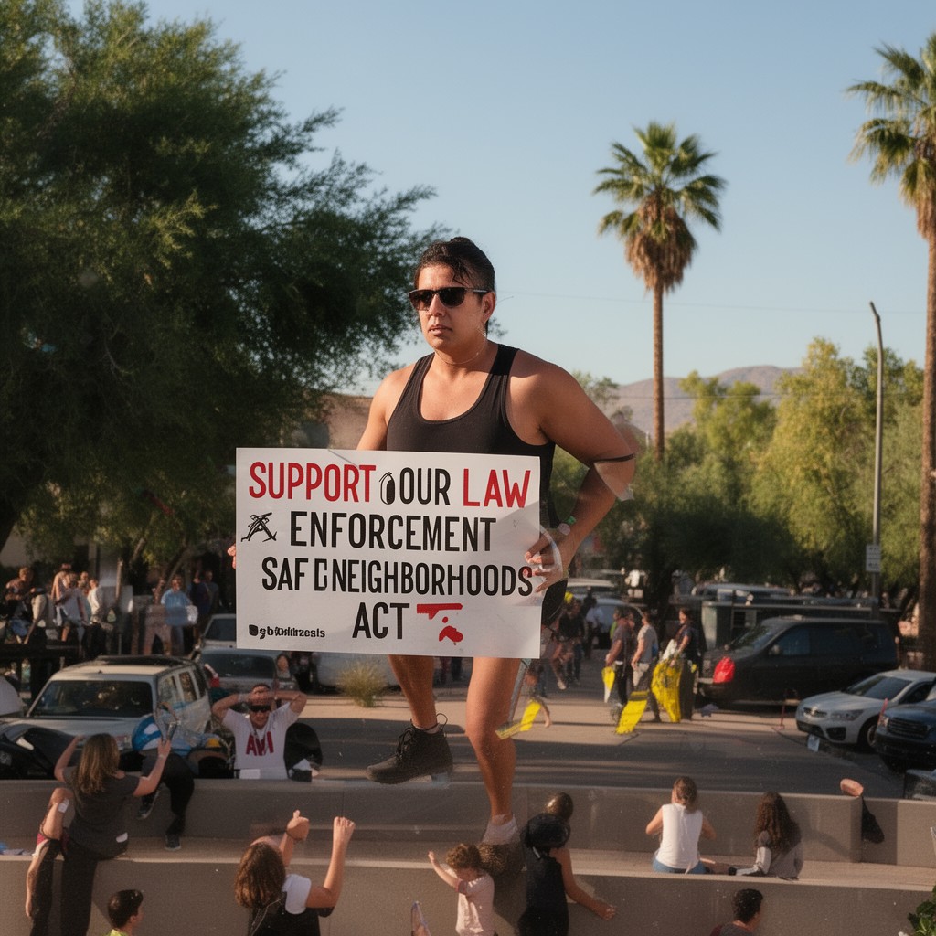AI-generated illustration of Support Our Law Enforcement and Safe Neighborhoods Act