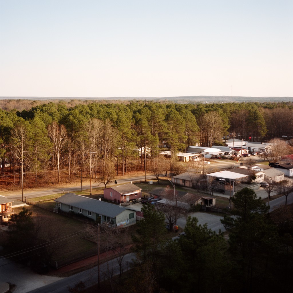 AI-generated illustration of Bibb County, Alabama