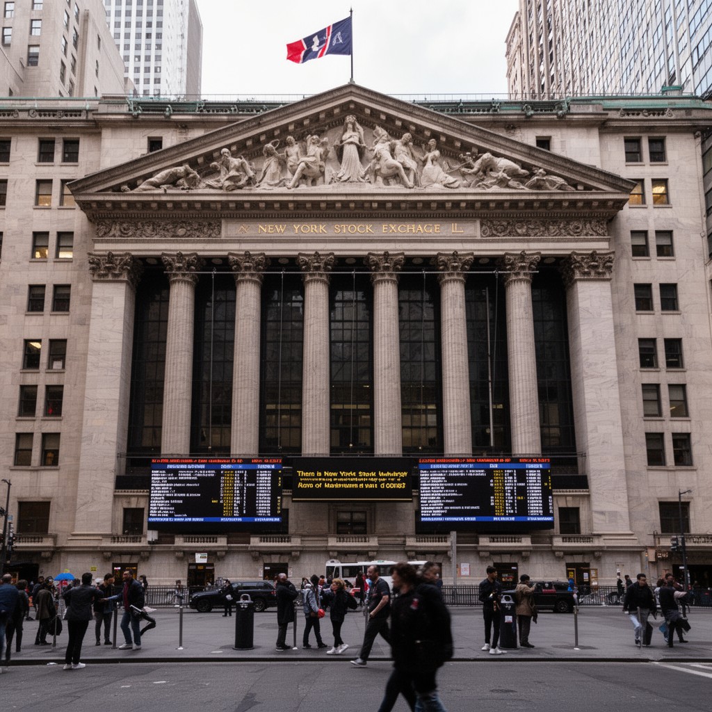 AI-generated illustration of New York Stock Exchange
