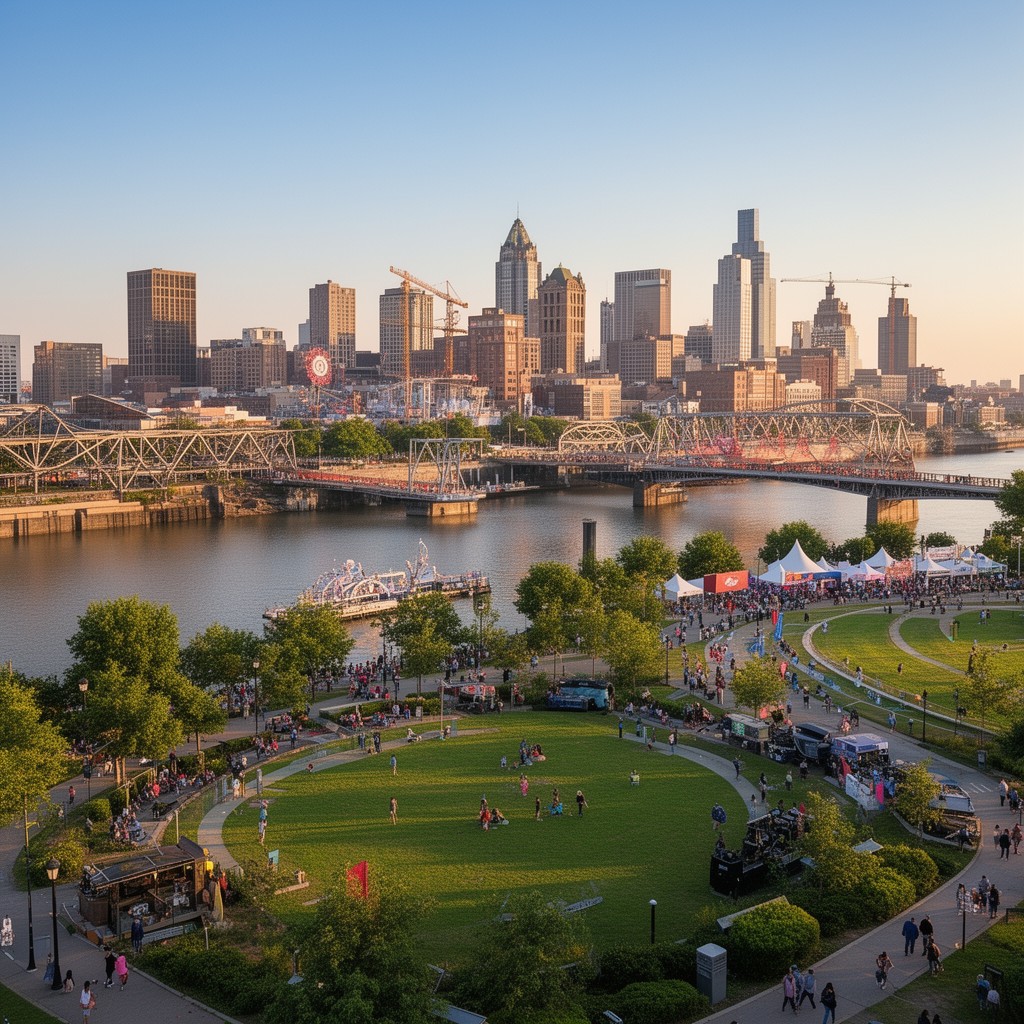 AI-generated illustration of Tom Lee Park