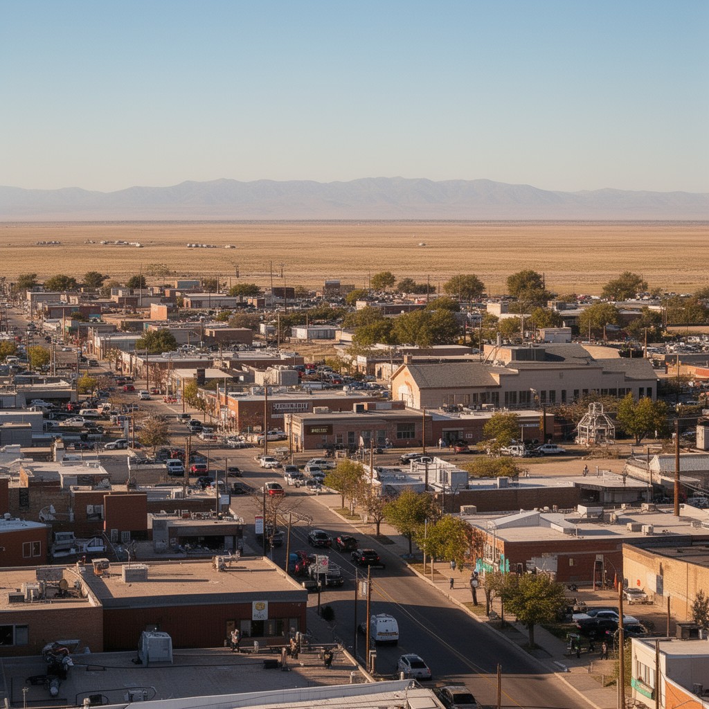 AI-generated illustration of Garden City, Kansas