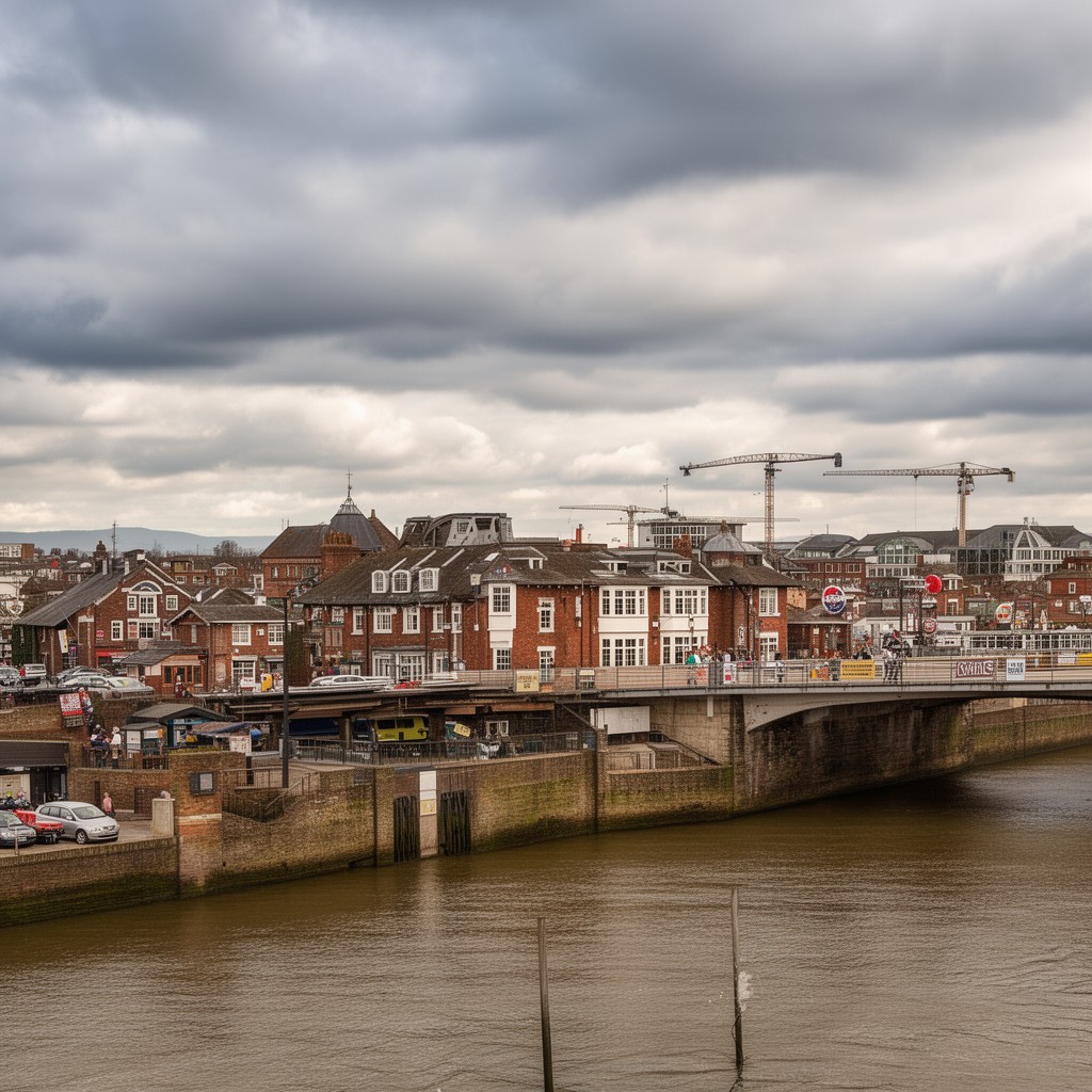AI-generated illustration of Staines-upon-Thames