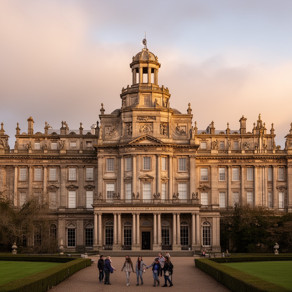 AI-generated illustration of Seaton Delaval Hall