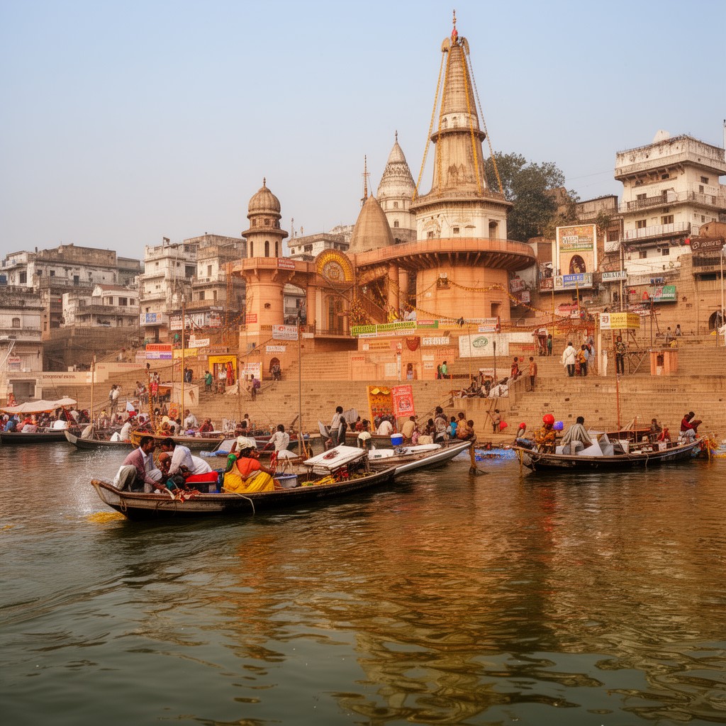AI-generated illustration of Varanasi