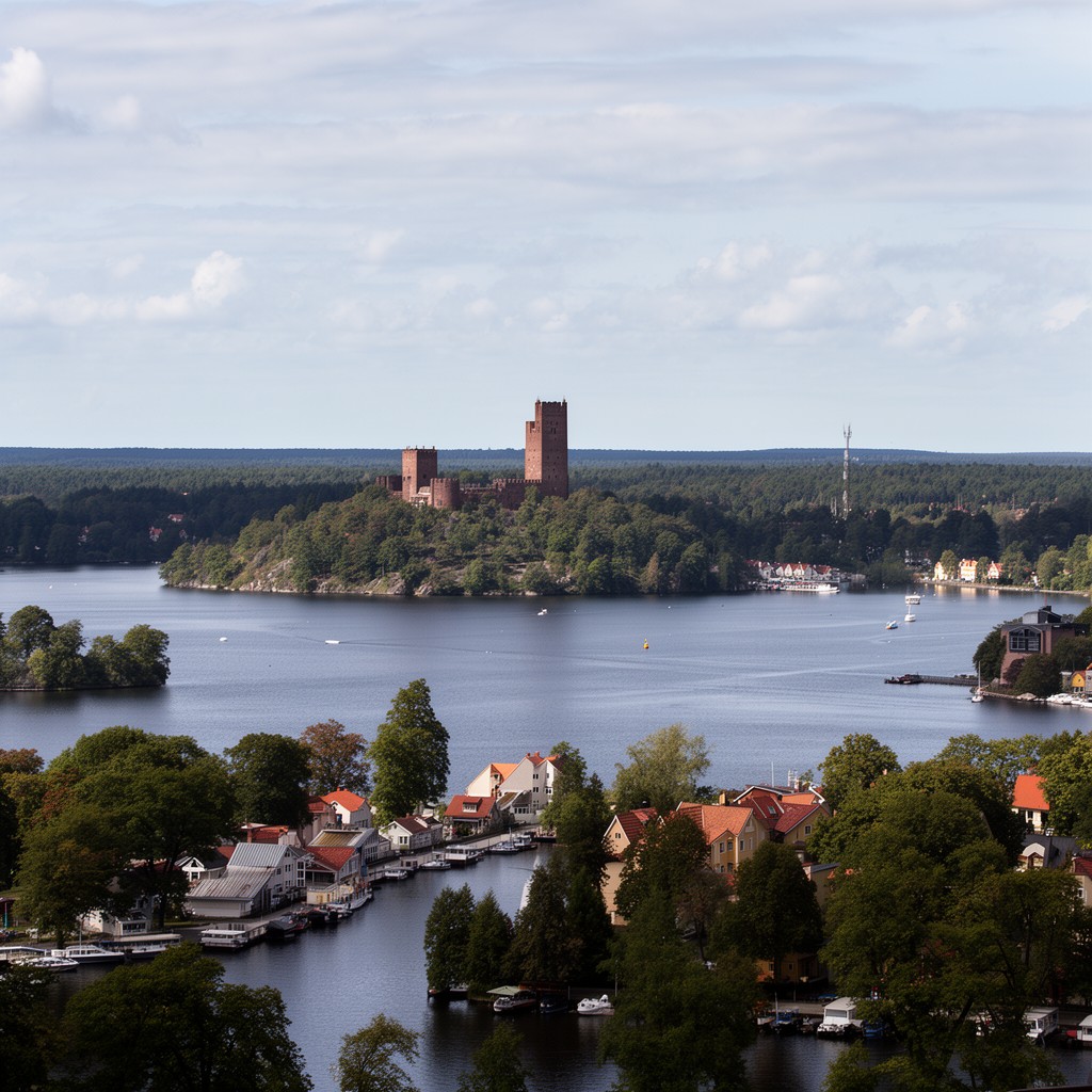 AI-generated illustration of Ekerö Municipality