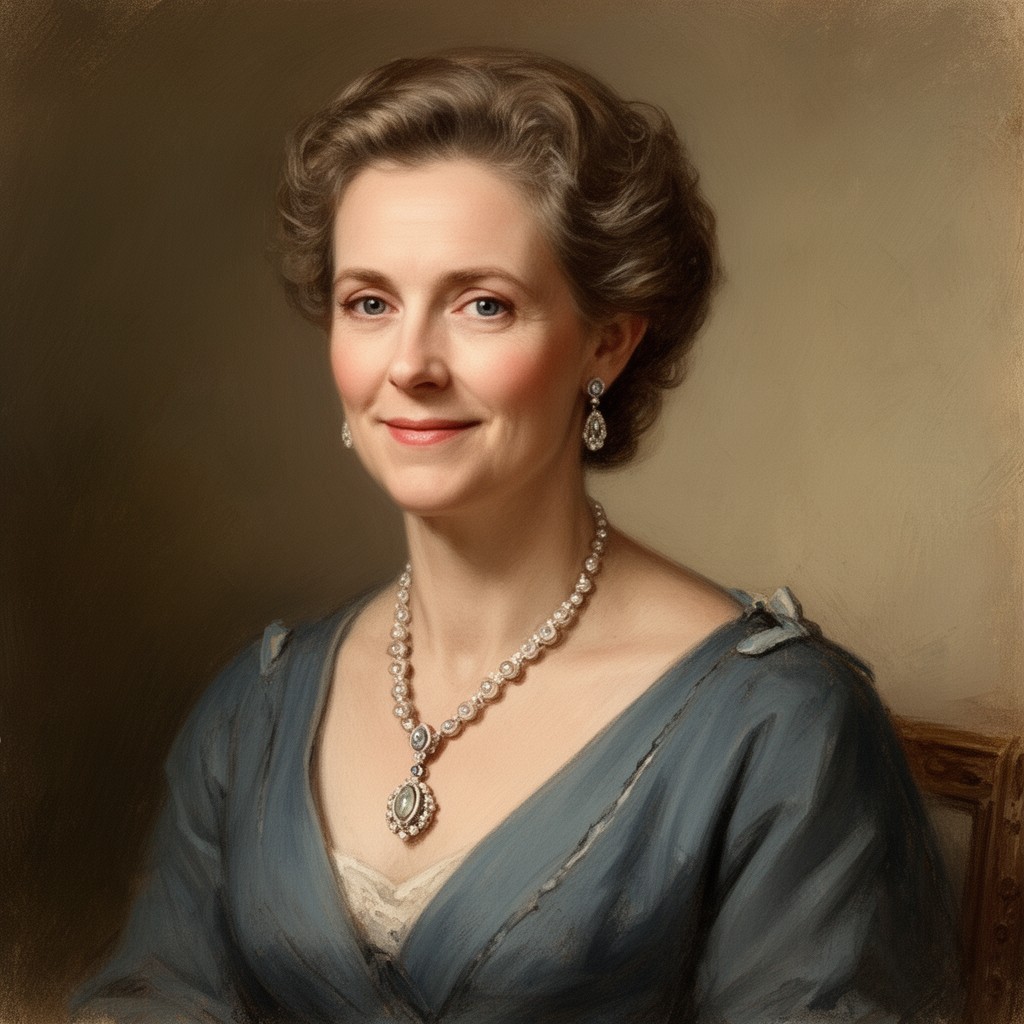 AI-generated illustration of Juliana of the Netherlands