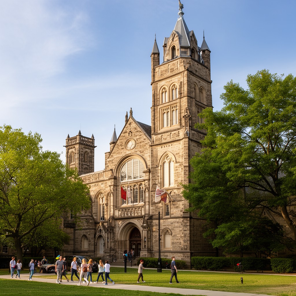AI-generated illustration of Western University