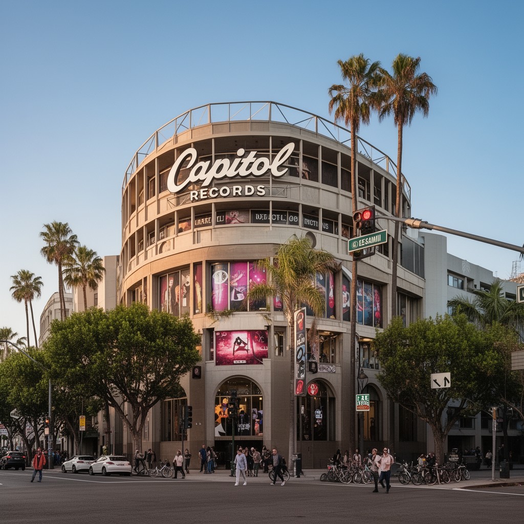 AI-generated illustration of Capitol Records