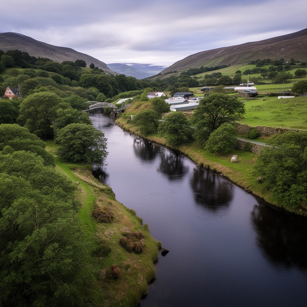 AI-generated illustration of River Shannon