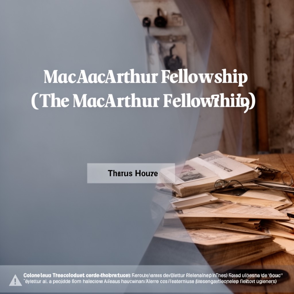 AI-generated illustration of MacArthur Fellowship