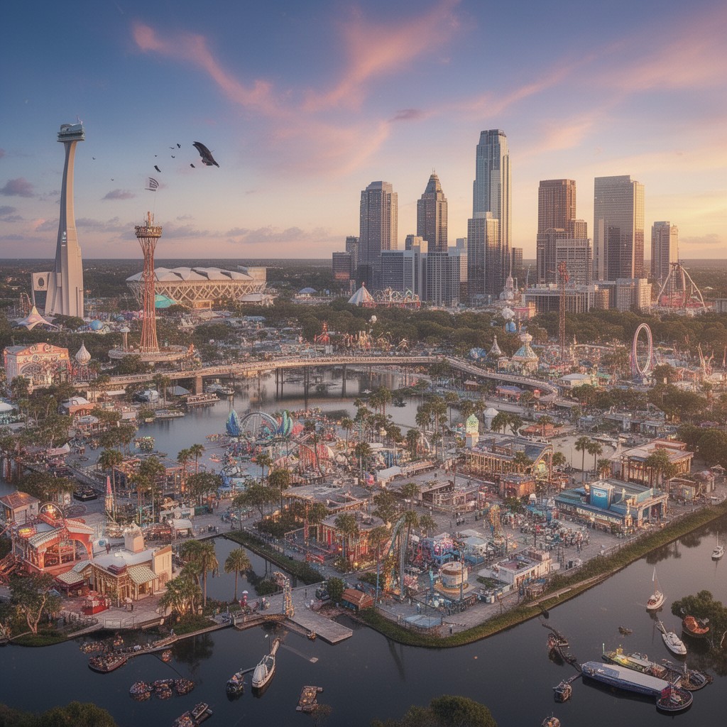 AI-generated illustration of Central Florida