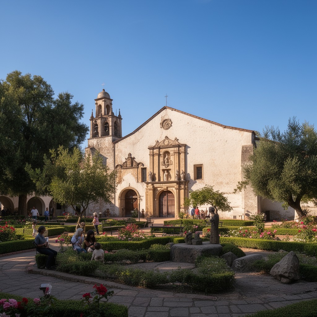AI-generated illustration of Mission Santa Clara de Asís