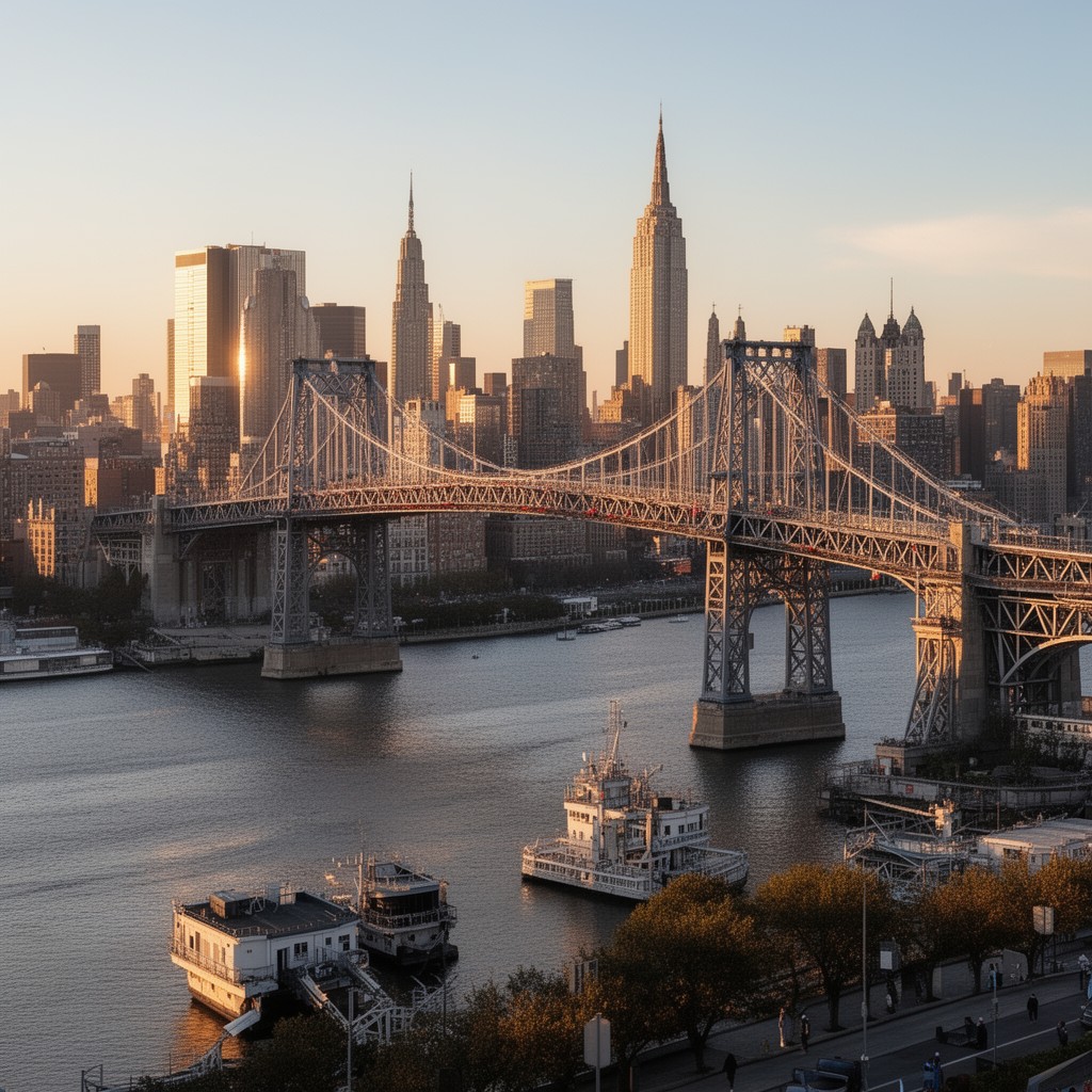 AI-generated illustration of Robert F. Kennedy Bridge