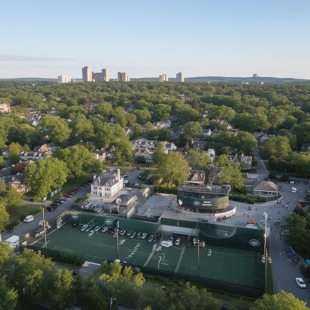 AI-generated illustration of Florham Park, New Jersey