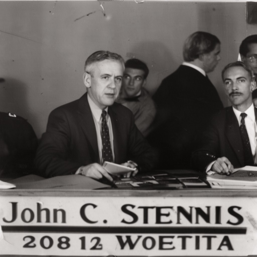 AI-generated illustration of John C. Stennis