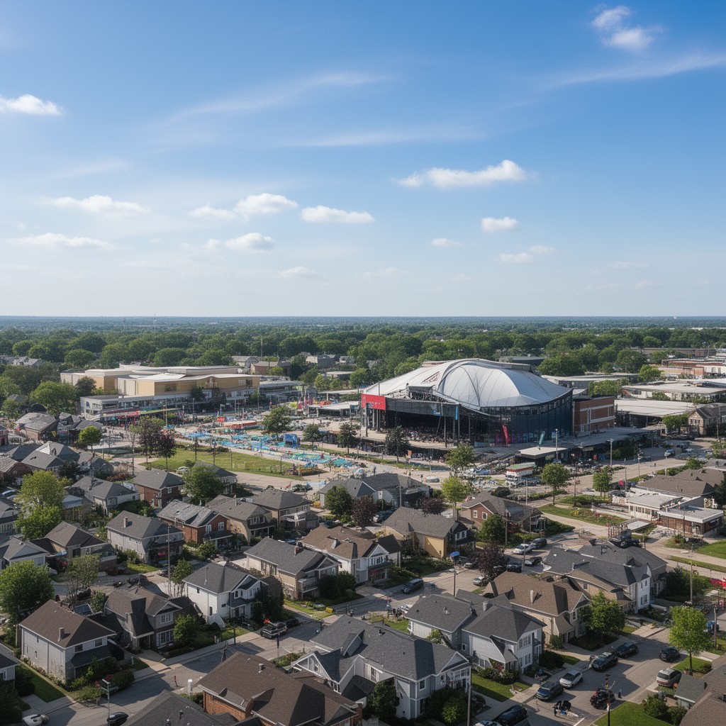 AI-generated illustration of Tinley Park, Illinois