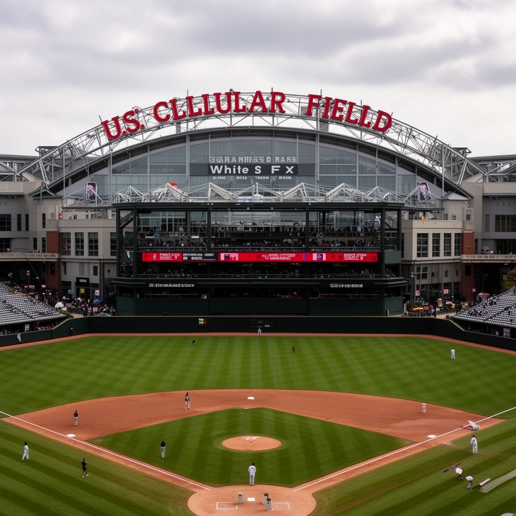 AI-generated illustration of U.S. Cellular Field