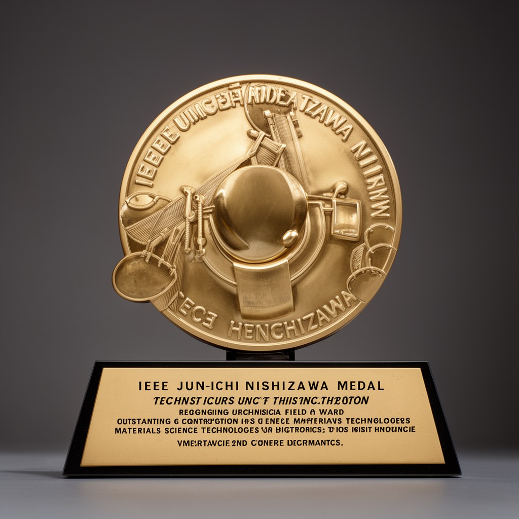 AI-generated illustration of IEEE Jun-ichi Nishizawa Medal