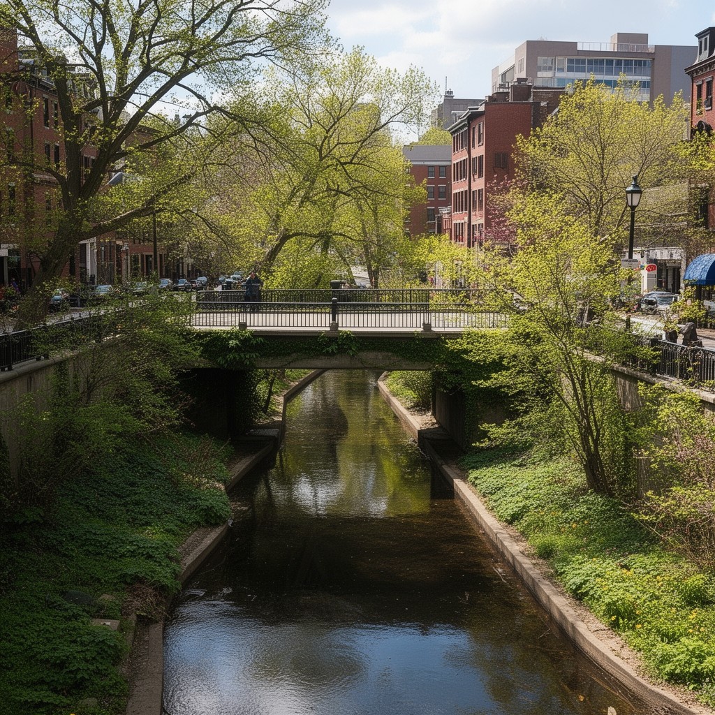 AI-generated illustration of Stony Brook