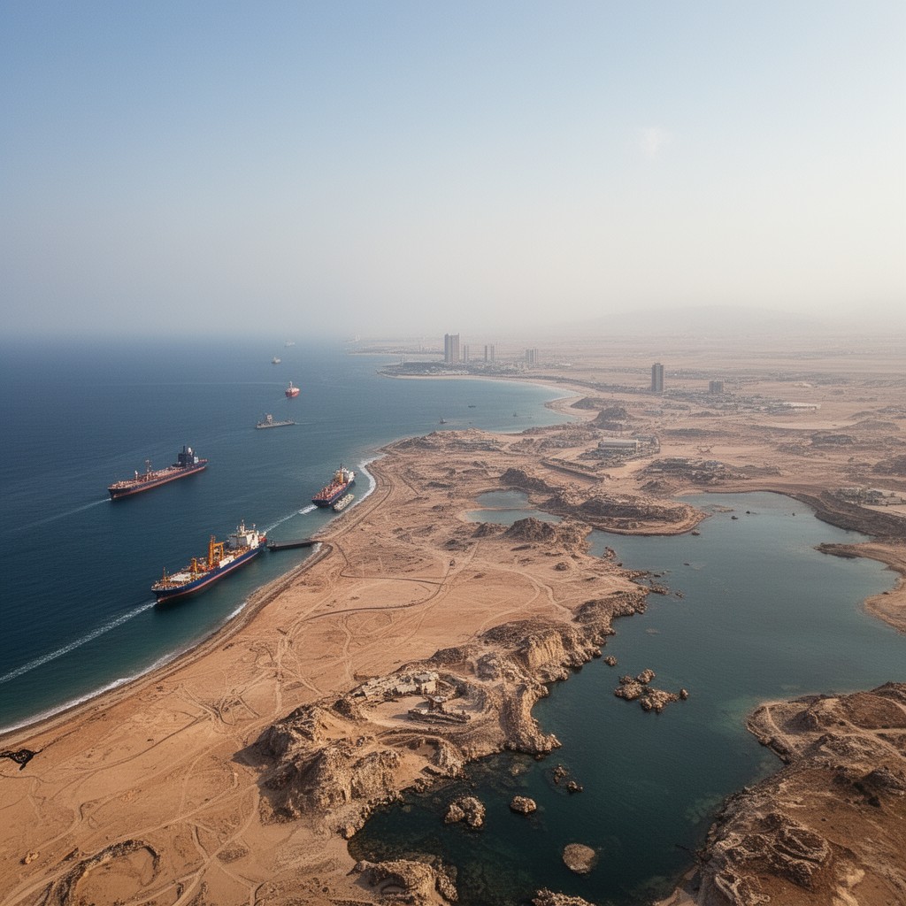 AI-generated illustration of Gulf of Oman