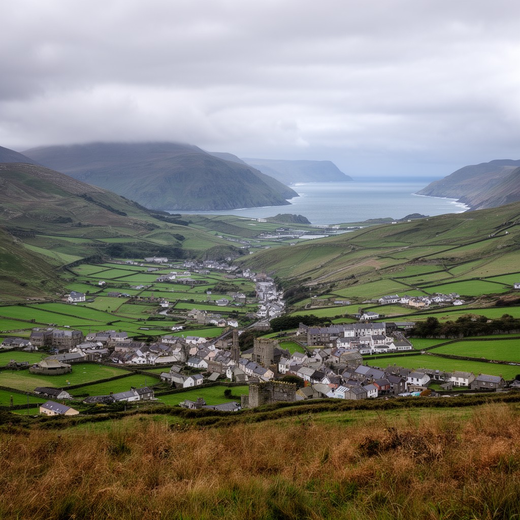 AI-generated illustration of West Wales