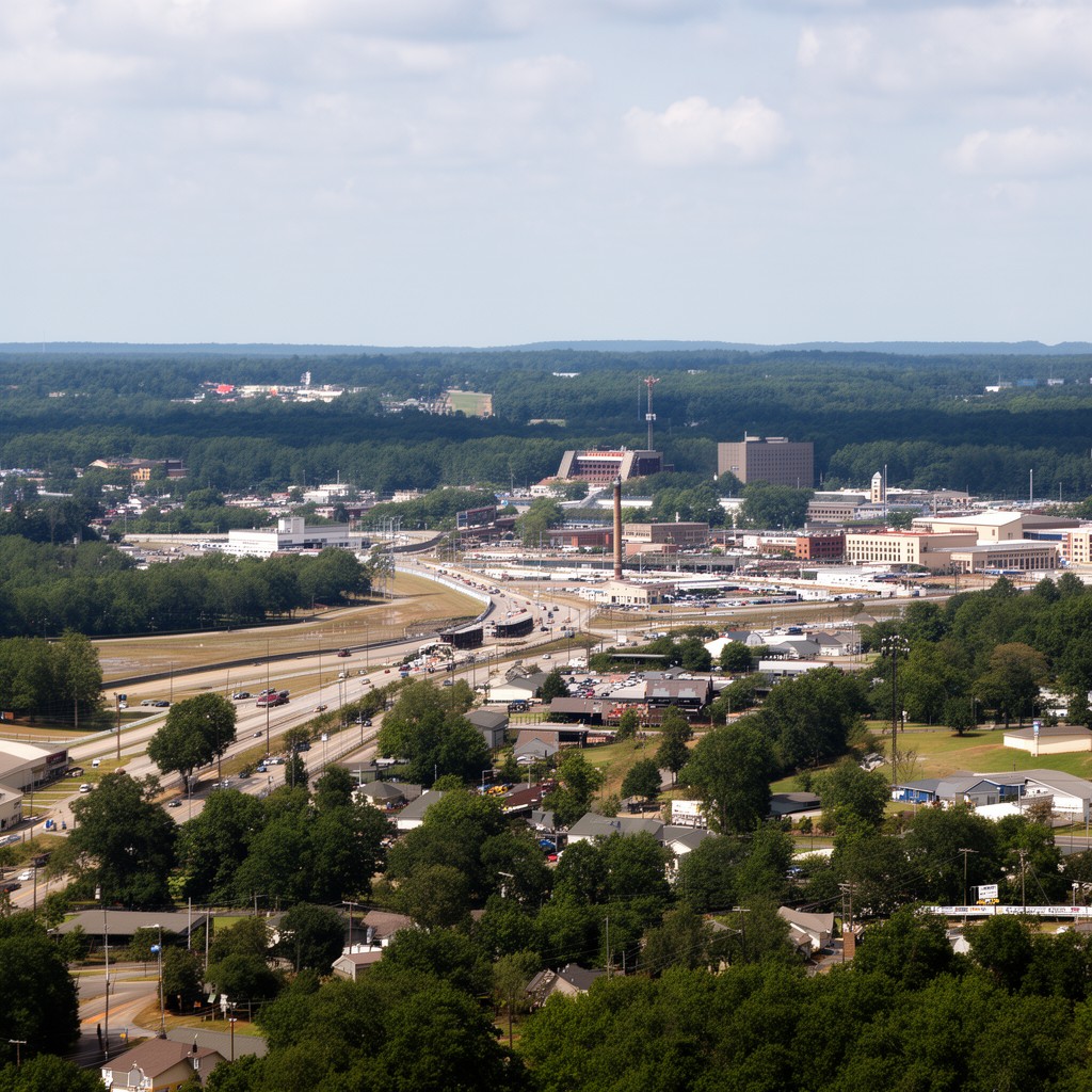 AI-generated illustration of Talladega County, Alabama